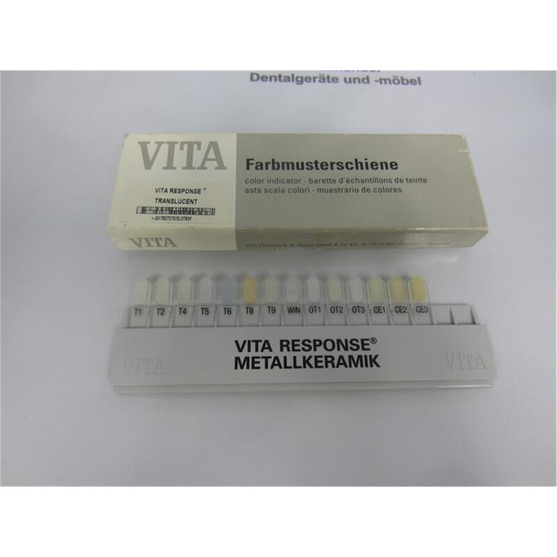 Vita Response Translucent Metallkeramik Farbmusterschiene