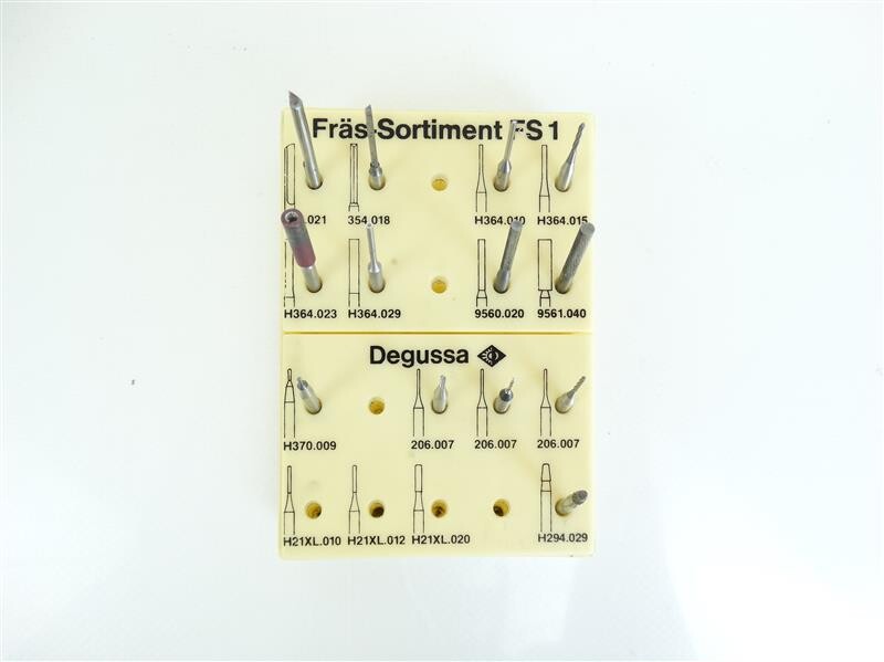 Fräs-Sortiment FS1 Degussa - für Fräsgerät F1