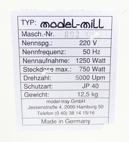 Modellsäge Model-Tray Model-Mill